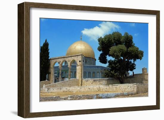 The Dome of the Rock was Built During the Omayyad Caliphate on the Temple Mount in Jerusalem-null-Framed Giclee Print