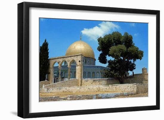 The Dome of the Rock was Built During the Omayyad Caliphate on the Temple Mount in Jerusalem-null-Framed Giclee Print