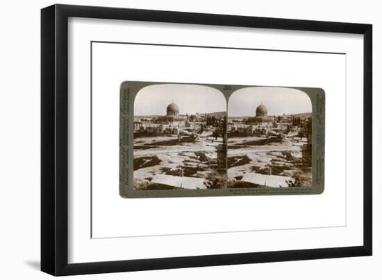 The Dome of the Rock, Where the Temple Alter Stood, Mount Moriah, Jerusalem, Palestine, 1900-Underwood & Underwood-Framed Giclee Print