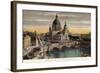 The Dome of the Royal Palace and Friedrichsbrucke in Berlin-null-Framed Photographic Print
