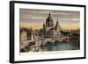 The Dome of the Royal Palace and Friedrichsbrucke in Berlin-null-Framed Photographic Print