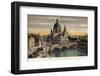 The Dome of the Royal Palace and Friedrichsbrucke in Berlin-null-Framed Photographic Print