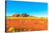 The domed rock formations of Kata Tjuta (Mount Olgas) in Uluru-Kata Tjuta National Park, Australia-Alberto Mazza-Stretched Canvas