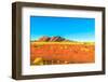 The domed rock formations of Kata Tjuta (Mount Olgas) in Uluru-Kata Tjuta National Park, Australia-Alberto Mazza-Framed Photographic Print