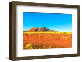 The domed rock formations of Kata Tjuta (Mount Olgas) in Uluru-Kata Tjuta National Park, Australia-Alberto Mazza-Framed Photographic Print