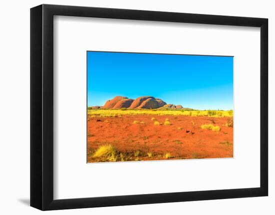 The domed rock formations of Kata Tjuta (Mount Olgas) in Uluru-Kata Tjuta National Park, Australia-Alberto Mazza-Framed Photographic Print