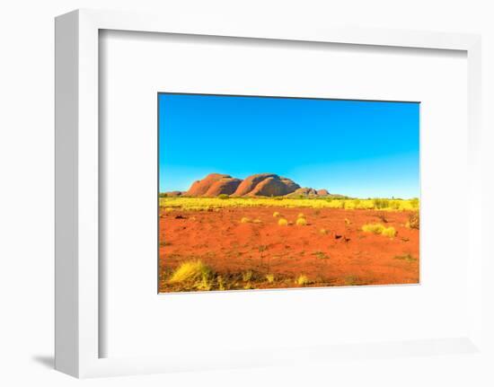 The domed rock formations of Kata Tjuta (Mount Olgas) in Uluru-Kata Tjuta National Park, Australia-Alberto Mazza-Framed Photographic Print