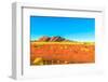 The domed rock formations of Kata Tjuta (Mount Olgas) in Uluru-Kata Tjuta National Park, Australia-Alberto Mazza-Framed Photographic Print