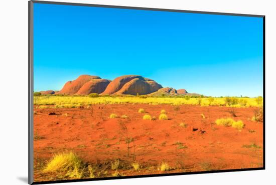 The domed rock formations of Kata Tjuta (Mount Olgas) in Uluru-Kata Tjuta National Park, Australia-Alberto Mazza-Mounted Photographic Print