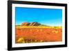 The domed rock formations of Kata Tjuta (Mount Olgas) in Uluru-Kata Tjuta National Park, Australia-Alberto Mazza-Framed Photographic Print