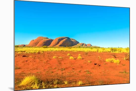 The domed rock formations of Kata Tjuta (Mount Olgas) in Uluru-Kata Tjuta National Park, Australia-Alberto Mazza-Mounted Photographic Print