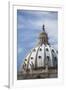 The domed roof of St Peter's Basilica, Vatican City, Rome, Italy.-David Clapp-Framed Photo