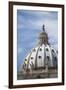 The domed roof of St Peter's Basilica, Vatican City, Rome, Italy.-David Clapp-Framed Photo