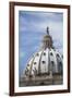 The domed roof of St Peter's Basilica, Vatican City, Rome, Italy.-David Clapp-Framed Photo