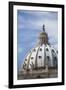 The domed roof of St Peter's Basilica, Vatican City, Rome, Italy.-David Clapp-Framed Photo