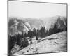 The Domes from the Sentinel Dome, Yosemite-Carleton E Watkins-Mounted Giclee Print