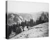 The Domes from the Sentinel Dome, Yosemite-Carleton E Watkins-Stretched Canvas