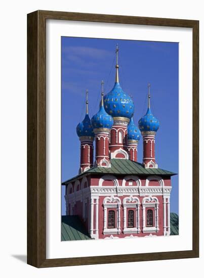 The Domes of Church of Prince Dimitri on Blood, Inside Kremlin-null-Framed Giclee Print