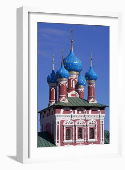 The Domes of Church of Prince Dimitri on Blood, Inside Kremlin-null-Framed Giclee Print