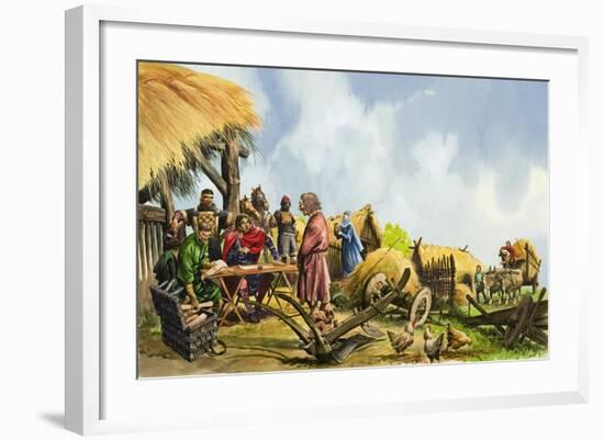 The Domesday Book-Peter Jackson-Framed Giclee Print