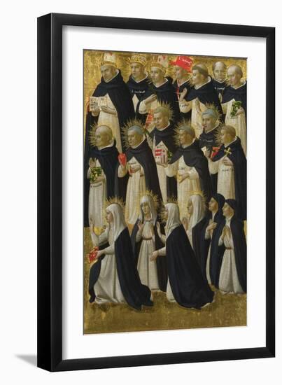 The Dominican Blessed (Panel from Fiesole San Domenico Altarpiec), C. 1423-1424-Fra Angelico-Framed Giclee Print