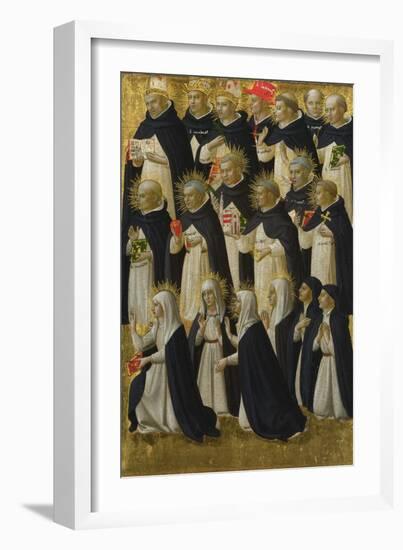 The Dominican Blessed (Panel from Fiesole San Domenico Altarpiec), C. 1423-1424-Fra Angelico-Framed Giclee Print