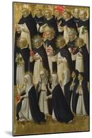 The Dominican Blessed (Panel from Fiesole San Domenico Altarpiec), C. 1423-1424-Fra Angelico-Mounted Giclee Print