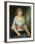 The Domino Girl, c.1790-American School-Framed Giclee Print