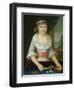 The Domino Girl, c.1790-American School-Framed Giclee Print