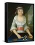 The Domino Girl, c.1790-American School-Framed Stretched Canvas