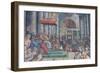 The Donation of Rome, Detail, 1523-24 (Fresco)-Giulio Romano-Framed Giclee Print