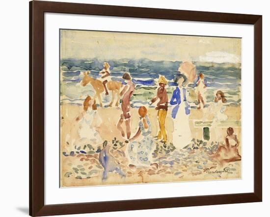 The Donkey Rider-Maurice Brazil Prendergast-Framed Giclee Print