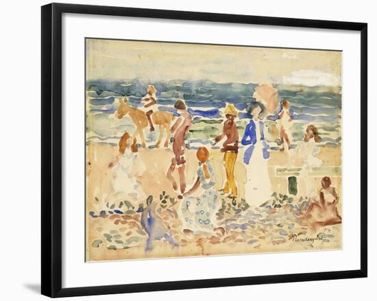 The Donkey Rider-Maurice Brazil Prendergast-Framed Giclee Print