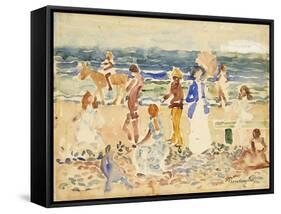 The Donkey Rider-Maurice Brazil Prendergast-Framed Stretched Canvas