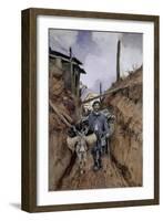 The Donkey, Somme, 1916-Francois Flameng-Framed Giclee Print