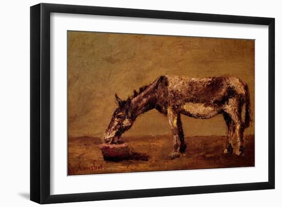 The Donkey-Gustave Courbet-Framed Giclee Print