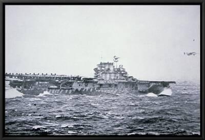 The Doolittle Raid On Tokyo 18th April 1942 One Of 16 B 25 Bombers Leaves The Deck Of Uss Hornet Photographic Print Allposters Com