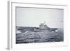 The Doolittle Raid on Tokyo 18th April 1942: One of 16 B-25 Bombers Leaves the Deck of USS Hornet-null-Framed Photographic Print