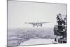 The Doolittle Raid on Tokyo 18th April 1942: One of 16 B-25 Bombers Leaves the Deck of USS Hornet-American Photographer-Mounted Photographic Print