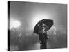 The Doorman Standing in the Rain Outside the Empire Theatre For the Royal Film Performance-Cornell Capa-Stretched Canvas