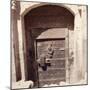 The doorway of an old multi-storeyed house in San'a-Werner Forman-Mounted Giclee Print