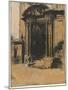 The Doorway of the Old Ashmolean Museum, Oxford (Pen & Ink, Black Chalk & Wash with White Heighteni-William Nicholson-Mounted Giclee Print