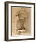 The Doorway of the Temple of Bacchus, Baalbec, 7th May 1839-David Roberts-Framed Giclee Print