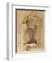 The Doorway of the Temple of Bacchus, Baalbec, 7th May 1839-David Roberts-Framed Giclee Print