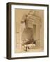 The Doorway of the Temple of Bacchus, Baalbec, 7th May 1839-David Roberts-Framed Giclee Print