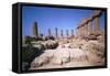 The Doric Temple of Hera at Agrigento, 5th Century Bc-CM Dixon-Framed Stretched Canvas