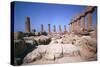 The Doric Temple of Hera at Agrigento, 5th Century Bc-CM Dixon-Stretched Canvas