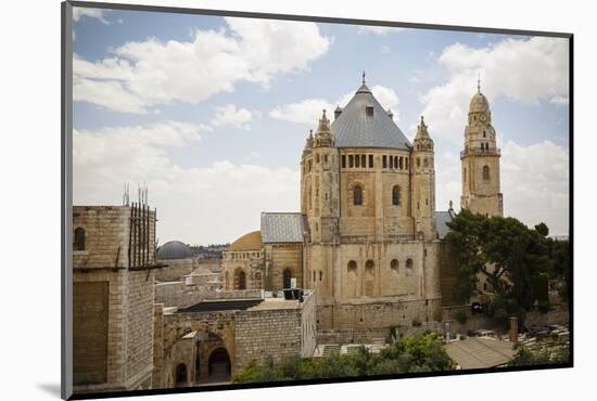 The Dormition Church on Mount Zion, Jerusalem, Israel, Middle East-Yadid Levy-Mounted Photographic Print