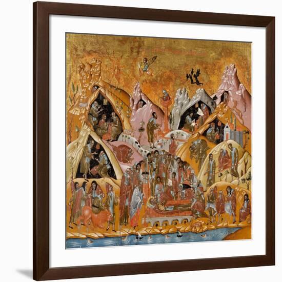 The Dormition of Saint Sabbas the Sanctified, End of 16th C-null-Framed Giclee Print