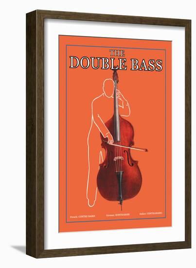 The Double Bass-null-Framed Art Print